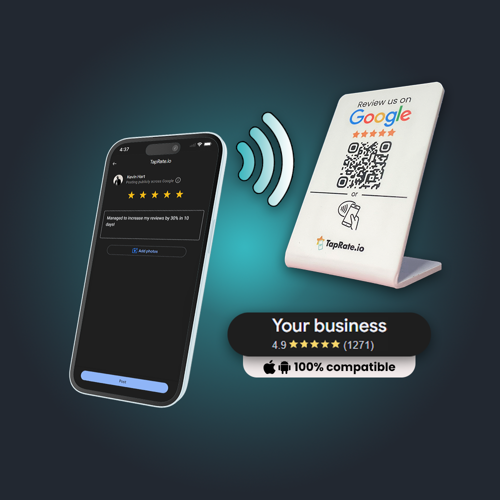 TapRate.io NFC & QR Stands